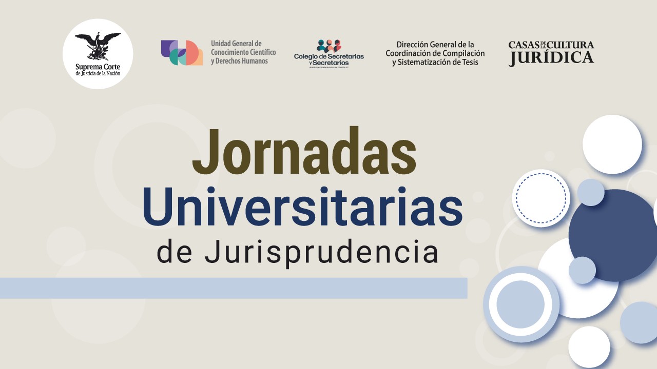 Imagen de bienvenida a las Jornadas Universitarias de Jurisprudencia